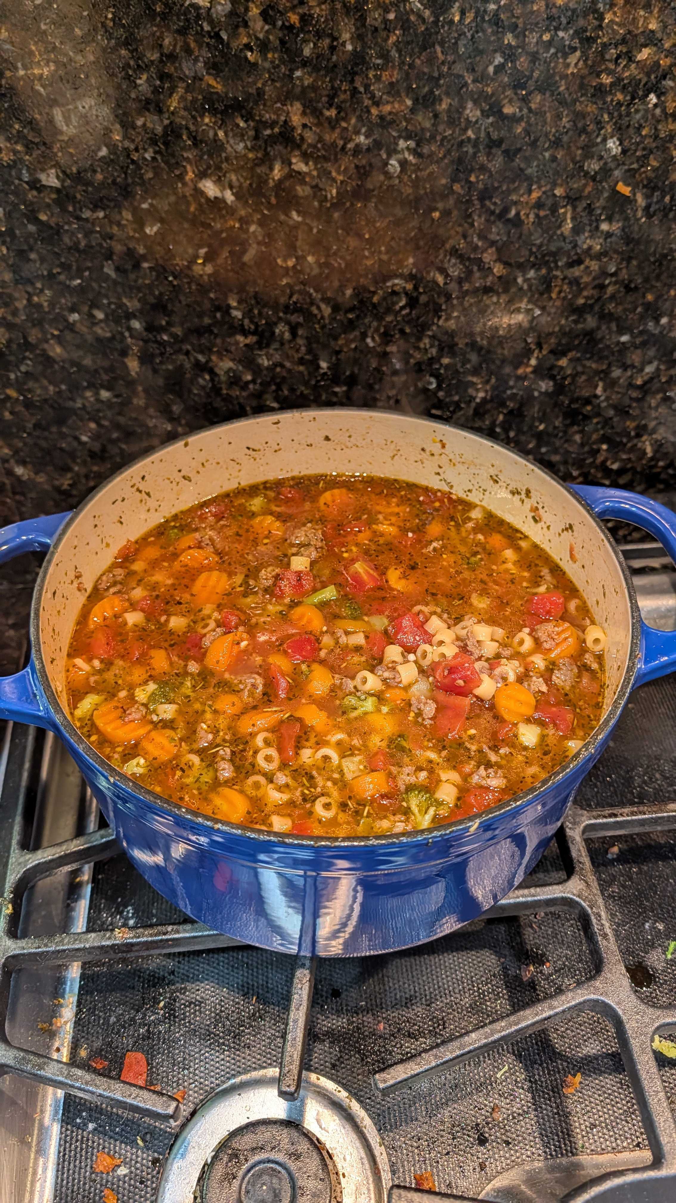 Minestrone Soup plated